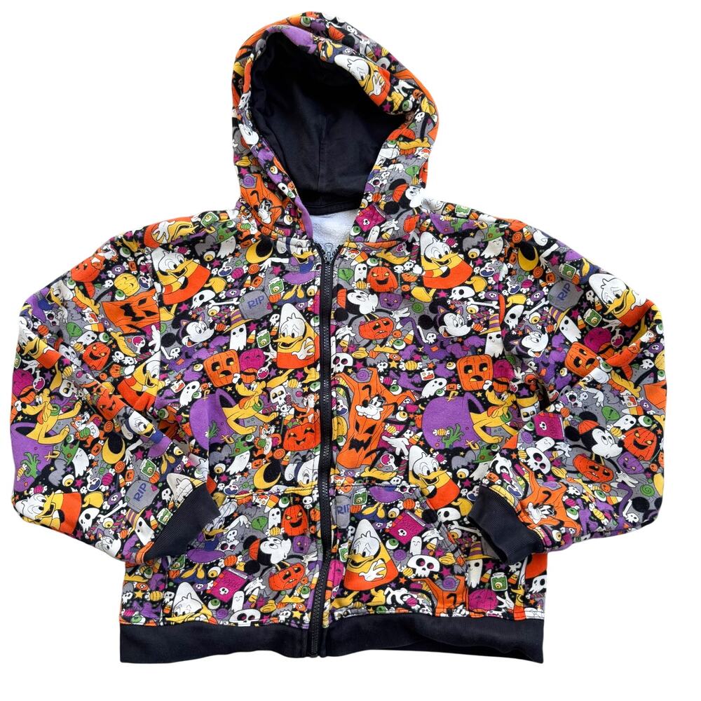 Disney Parks Mickey & Friends Oogie Boogie Nights Halloween Kid’s Hoodie Large